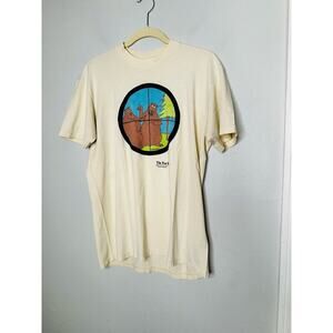 VINTAGE Stedman The Far Side Bear Hunting Comic Short Sleeves T-Shirt Size Large